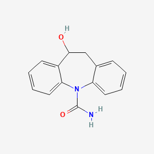 10-Hydroxy-10,11-dihydro-5H-dibenzo[b,f]azepine-5-carboxamide chemical structure (CAS 29331-92-8)