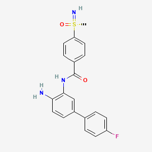 (R)-N-(4-Amino-4'-fluoro-[1,1'-biphenyl]-3-yl)-4-(S-methylsulfonimidoyl)benzamide chemical structure (CAS 2935964-98-8)