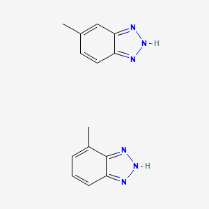 6(or7)-Methyl-1H-benzo[d][1,2,3]triazole chemical structure (CAS 29385-43-1)