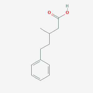 3-Methyl-5-phenylpentanoic acid chemical structure (CAS 2939-13-1)