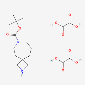 tert-Butyl 2,7-diazaspiro[3.6]decane-7-carboxylate dioxalate chemical structure (CAS 2940934-84-7)