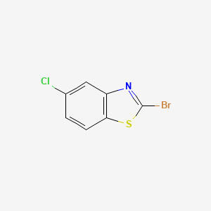 2-Bromo-5-chlorobenzo[d]thiazole chemical structure (CAS 2941-56-2)