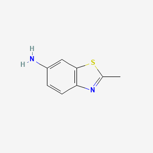 2-Methylbenzo[d]thiazol-6-amine chemical structure (CAS 2941-62-0)