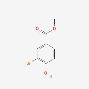 Methyl 3-bromo-4-hydroxybenzoate chemical structure (CAS 29415-97-2)