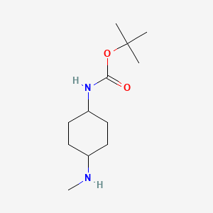 tert-Butyl (trans-4-(methylamino)cyclohexyl)carbamate chemical structure (CAS 294180-29-3)