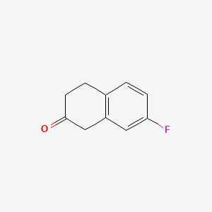 7-Fluoro-3,4-dihydro-1H-naphthalen-2-one chemical structure (CAS 29419-15-6)