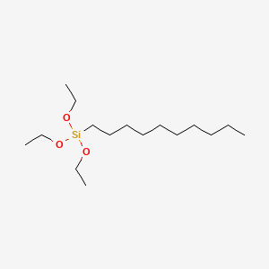 Decyltriethoxysilane chemical structure (CAS 2943-73-9)