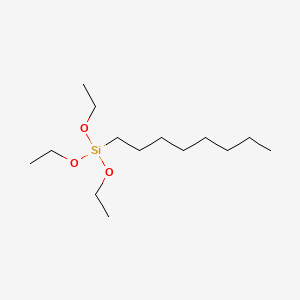 Triethoxy(octyl)silane chemical structure (CAS 2943-75-1)
