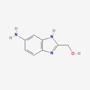 5-Amino-2-(hydroxymethyl)benzimidazole chemical structure (CAS 294656-36-3)