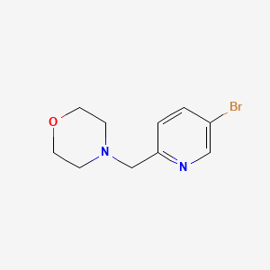 4-((5-Bromopyridin-2-yl)methyl)morpholine chemical structure (CAS 294851-95-9)