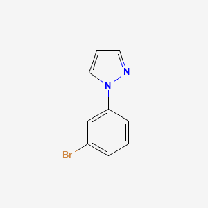 1-(3-Bromophenyl)-1H-pyrazole chemical structure (CAS 294877-33-1)