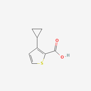 3-Cyclopropylthiophene-2-carboxylic acid chemical structure (CAS 29488-33-3)