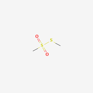 S-Methyl methanesulfonothioate chemical structure (CAS 2949-92-0)