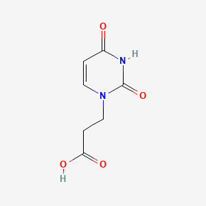 3-(2,4-Dioxo-3,4-dihydropyrimidin-1(2H)-yl)propanoic acid chemical structure (CAS 2950-82-5)