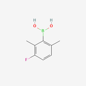 (3-Fluoro-2,6-dimethylphenyl)boronic acid chemical structure (CAS 2950233-32-4)