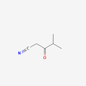 4-Methyl-3-oxopentanenitrile chemical structure (CAS 29509-06-6)