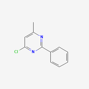 4-Chloro-6-methyl-2-phenylpyrimidine chemical structure (CAS 29509-92-0)