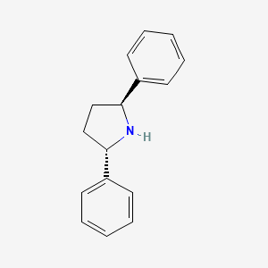 (2S,5S)-2,5-Diphenylpyrrolidine chemical structure (CAS 295328-85-7)