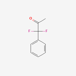 1,1-Difluoro-1-phenylpropan-2-one chemical structure (CAS 29548-91-2)