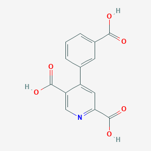 4-(3-Carboxyphenyl)pyridine-2,5-dicarboxylic acid chemical structure (CAS 29553-70-6)