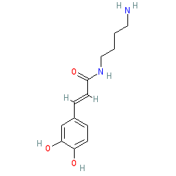 N-caffeoylputrescine, (E)- chemical structure (CAS 29554-26-5)