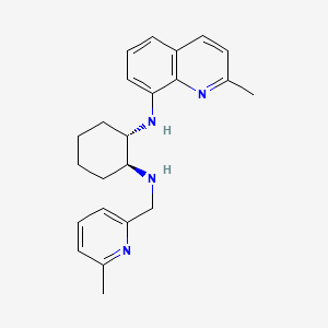 (1S,2S)-N1-((6-Methylpyridin-2-yl)methyl)-N2-(2-methylquinolin-8-yl)cyclohexane-1,2-diamine chemical structure (CAS 2956649-85-5)