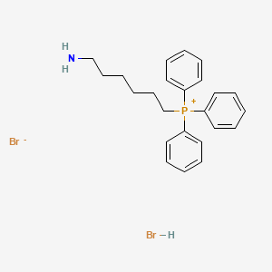 (6-Aminohexyl)triphenylphosphonium bromide hydrobromide chemical structure (CAS 2957902-65-5)