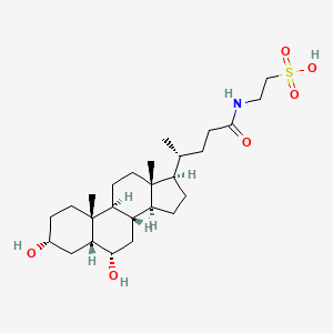 2-((R)-4-((3R,5R,6S,8S,9S,10R,13R,14S,17R)-3,6-Dihydroxy-10,13-dimethylhexadecahydro-1H-cyclopenta[a]phenanthren-17-yl)pentanamido)ethane-1-sulfonic acid chemical structure (CAS 2958-04-5)