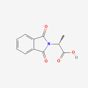 (R)-2-(1,3-dioxoisoindolin-2-yl)propanoic acid chemical structure (CAS 29588-83-8)