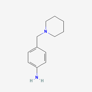 4-(Piperidin-1-ylmethyl)aniline chemical structure (CAS 29608-05-7)