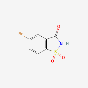 5-Bromobenzo[d]isothiazol-3(2H)-one 1,1-dioxide chemical structure (CAS 29632-82-4)