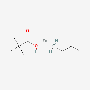 Isopentyl(pivaloyloxy)zinc chemical structure (CAS 2964571-50-2)
