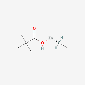 Ethyl(pivaloyloxy)zinc chemical structure (CAS 2964571-53-5)