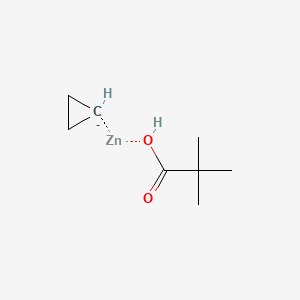 Cyclopropyl(pivaloyloxy)zinc chemical structure (CAS 2964572-03-8)