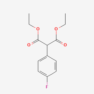 Diethyl 2-(4-fluorophenyl)malonate chemical structure (CAS 2965-90-4)