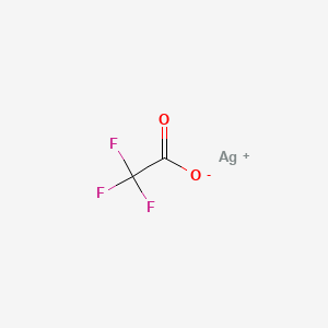 Silver(I) 2,2,2-trifluoroacetate chemical structure (CAS 2966-50-9)