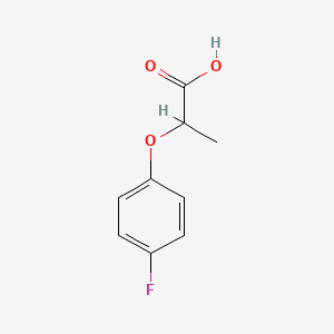 2-(4-Fluorophenoxy)propionic acid chemical structure (CAS 2967-70-6)