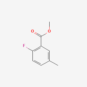 Methyl 2-fluoro-5-methylbenzoate chemical structure (CAS 2967-93-3)