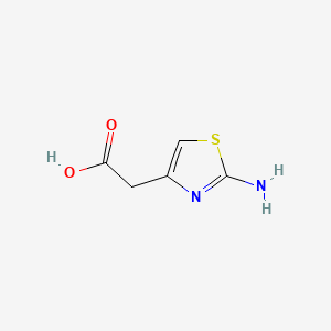 2-(2-Aminothiazol-4-yl)acetic acid chemical structure (CAS 29676-71-9)