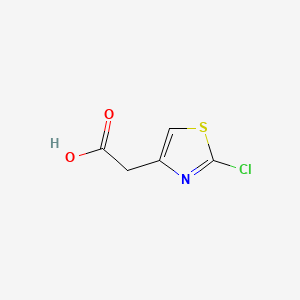 2-(2-Chlorothiazol-4-yl)acetic acid chemical structure (CAS 29676-72-0)