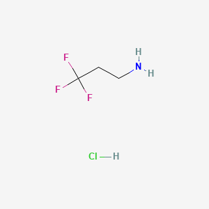 3,3,3-Trifluoropropan-1-amine hydrochloride chemical structure (CAS 2968-33-4)