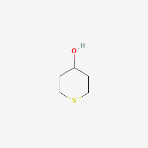 Tetrahydro-2H-thiopyran-4-ol chemical structure (CAS 29683-23-6)