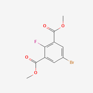 Dimethyl 5-bromo-2-fluoroisophthalate chemical structure (CAS 2969328-23-0)