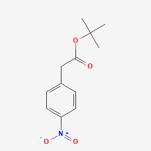 tert-Butyl 2-(4-nitrophenyl)acetate chemical structure (CAS 29704-38-9)