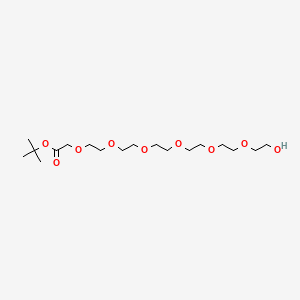 tert-Butyl 20-hydroxy-3,6,9,12,15,18-hexaoxaicosanoate chemical structure (CAS 297162-47-1)