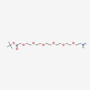 H2N-PEG6-CH2COOtBu chemical structure (CAS 297162-50-6)
