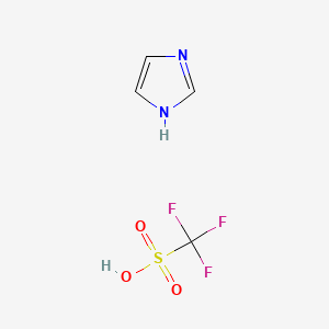 1H-Imidazole trifluoromethanesulfonate chemical structure (CAS 29727-06-8)