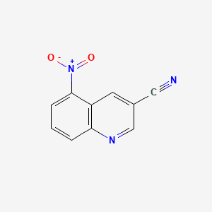 5-Nitroquinoline-3-carbonitrile chemical structure (CAS 2973762-44-4)
