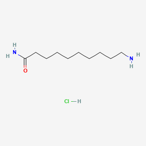 10-Aminodecanamide hydrochloride chemical structure (CAS 2973762-60-4)