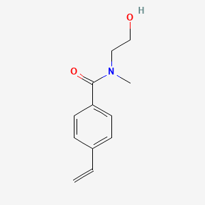 N-(2-Hydroxyethyl)-N-methyl-4-vinylbenzamide chemical structure (CAS 2973762-84-2)